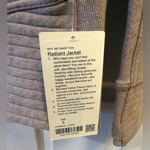 NWT Lululemon Radiant Jacket - Picture 6 of 7